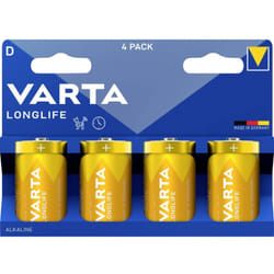Longlife d Blister 4 Pile LR20 (d) alcaline(s) 1.5 v 4 pc(s) - Varta