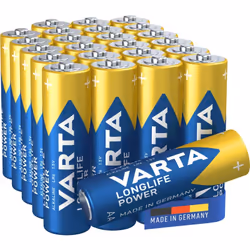 Description générale Les piles VARTA Longlife Power AA (LR6) sont spécialement conçues pour les appareils à forte consommatio ...