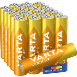 Varta - Piles Alcalines aaa Longlife Lot De 24 cube