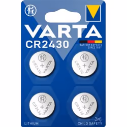 Varta CR2430, Batterie à usage unique, CR2430, Alcaline, 3 V, 4 pièce(s), Bleu, Acier
