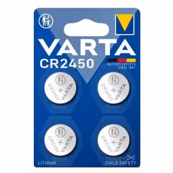 Varta CR2450, Batterie à usage unique, CR2450, Lithium, 3 V, 4 pièce(s), 570 mAh