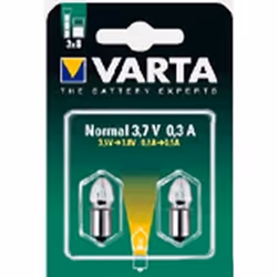 Varta 720, Blanc chaud, Nickel, Transparent, Verre, Métal, 3.7 V, 0.3 A, 9 g
