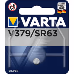 Varta -V379, Batterie à usage unique, SR63, Argent-Oxide (S), 1,55 V, 1 pièce(s), 15 mAh