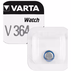 Varta SR621 SW/SR60 SW/V364 1BL, Batterie à usage unique, SR60, Argent-Oxide (S), 1,55 V, 1 pièce(s), 20 mAh