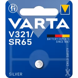Varta V321, Batterie à usage unique, Argent-Oxide (S), 1,55 V, 1 pièce(s), 16 mAh, Argent