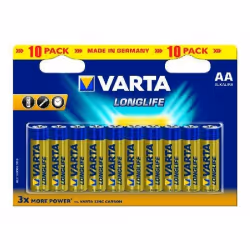 Varta BV-LL 10 AA, Batterie à usage unique, AA, Alcaline, 1,5 V, 10 pièce(s), Bleu, Jaune