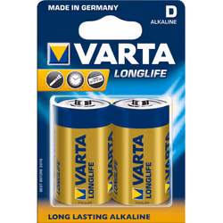 Varta 4120, Batterie à usage unique, D, Alcaline, 1,5 V, 2 pièce(s), Bleu, Jaune