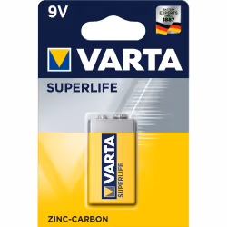 Varta Superlife 9V, Batterie à usage unique, 9V, Zinc-Carbone, 9 V, 1 pièce(s), 48,5 mm