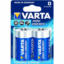 Varta -4920/2B, Batterie à usage unique, D, Alcaline, 1,5 V, 2 pièce(s), Bleu, Or
