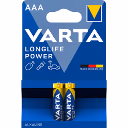 Varta -4903/2B, Batterie à usage unique, AAA, Alcaline, 1,5 V, 2 pièce(s), 10 année(s)