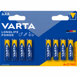 Varta -4903SO, Batterie à usage unique, AAA, Alcaline, 1,5 V, 8 pièce(s), Blister