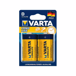 Varta 4120, Batterie à usage unique, D, Alcaline, 1,5 V, 4 pièce(s), Bleu, Jaune
