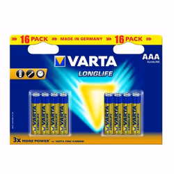 Varta BV-LL 16 AAA, Batterie à usage unique, AAA, Alcaline, 16 pièce(s), Bleu, Jaune, 122 mm