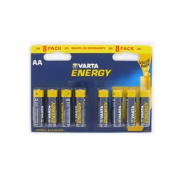 Varta BV-8 AA, Batterie à usage unique, AA, Alcaline, 8 pièce(s), Bleu, Jaune, Cylindrique