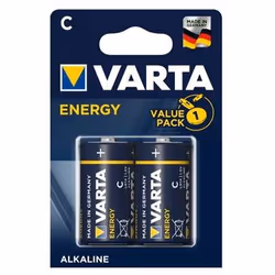 Varta ENERGY C, Batterie à usage unique, LR14, Alcaline, 1,5 V, 2 pièce(s), 50 mm