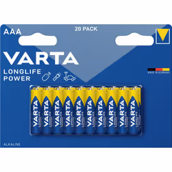 Varta 4903121420, Batterie à usage unique, AAA, Alcaline, 1,5 V, 20 pièce(s), 44,5 mm