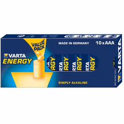 Varta 10x AAA 4103, Batterie à usage unique, AAA, Alcaline, 1,5 V, 10 pièce(s), Bleu