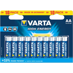 Varta HIGH ENERGY AA, Batterie à usage unique, AA, Alcaline, 1,5 V, 10 pièce(s), 23,8 g