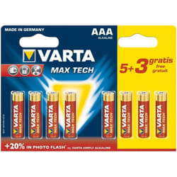 Varta Max Tech AAA Batterie à usage unique Alcaline