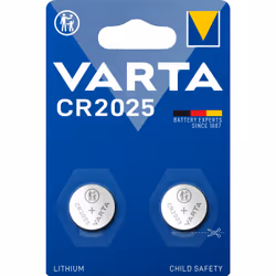 Varta 06025, Batterie à usage unique, CR2025, Lithium, 3 V, 2 pièce(s), Métallique