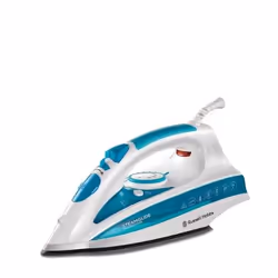 Russell Hobbs 20562-56, Fer à repasser à sec ou à vapeur, Semelle en céramique, 2 m, Bleu, Blanc, 0,3 L, 2600 W