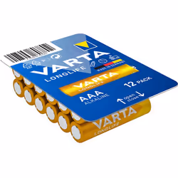 Varta BV-LL 12 AAA, Batterie à usage unique, AAA, Alcaline, 1,5 V, 12 pièce(s), Bleu, Jaune