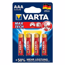 Varta 04703110404, Batterie à usage unique, AAA, Alcaline, 1,5 V, 4 pièce(s), Rouge