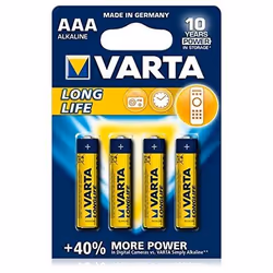 Varta Longlife Batterie, Batterie à usage unique, AAA, Alcaline, 1,5 V, 4 pièce(s), 10 année(s)