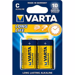 Varta 04114110412, Batterie à usage unique, C, Alcaline, 1,5 V, 2 pièce(s), Bleu, Jaune