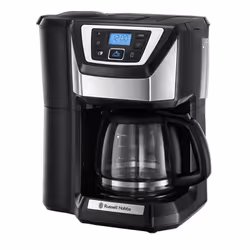 Russell Hobbs 22000-56, Machine à café filtre, 1,5 L, Café en grains, Broyeur intégré, 1025 W, Noir
