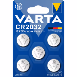 Varta 06032, Batterie à usage unique, CR2032, Lithium, 3 V, 5 pièce(s), 230 mAh
