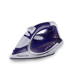 Russell Hobbs 23300-56 fer à repasser Fer à repasser à sec ou à vapeur Semelle en céramique 2400 W Bleu, Blanc