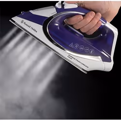 Russell Hobbs 23300-56 fer à repasser Fer à repasser à sec ou à vapeur Semelle en céramique 2400 W Bleu, Blanc