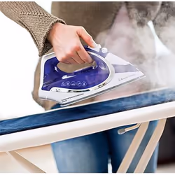 Russell Hobbs 23300-56 fer à repasser Fer à repasser à sec ou à vapeur Semelle en céramique 2400 W Bleu, Blanc - Vue supplémentaire 4