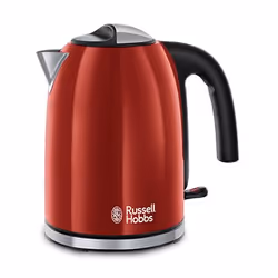 Russell Hobbs 20412-70, Noir, Rouge, Acier inoxydable, Indicateur de niveau d'eau, Filtrage