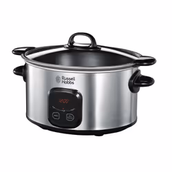 Russell Hobbs MaxiCook, 6 L, 200 W, 8 personne(s), Noir, Acier inoxydable, Acier inoxydable, Tactile