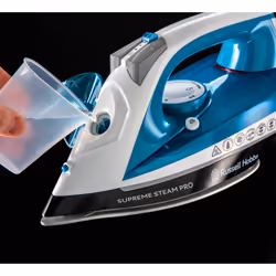 Russell Hobbs Supreme Steam Pro 2600 W 0,31 L Semelle en céramique Bleu, Blanc