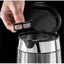 Russell Hobbs 23830-70 bouilloire 1,7 L Noir, Acier inoxydable