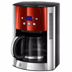 Russell Hobbs Luna, 1,8 L, Café moulu, 1000 W, Noir, Rouge, Argent