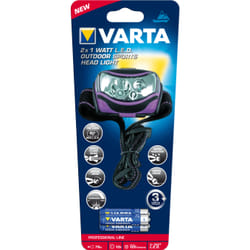 Varta 18630 101 421 torche et lampe de poche Noir, Violet Lampe frontale LED