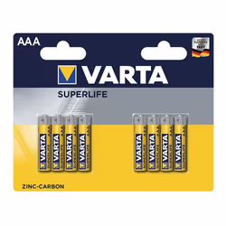 Varta SUPERLIFE AAA, Batterie à usage unique, AAA, Zinc-Carbone, 1,5 V, 8 pièce(s), 44,5 mm
