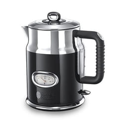 Russell Hobbs Retro Ribbon bouilloire 1,7 L 2400 W Noir, Argent