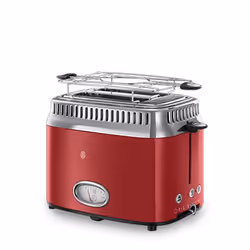 Russell Hobbs Retro Ribbon, 2 part(s), Rouge, Acier inoxydable, 1300 W, 220-240 V, 50 - 60 Hz