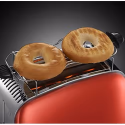 Russell Hobbs 23330-56 grille-pain 2 part(s) Noir, Rouge, Acier inoxydable