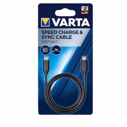Varta 57947, 1 m, USB C, USB C, USB 3.2 Gen 2 (3.1 Gen 2), Noir