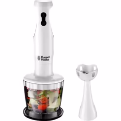 Russell Hobbs 24600-56, Mélangeur par immersion, 0,5 L, Pileur de glace, 250 W, Blanc