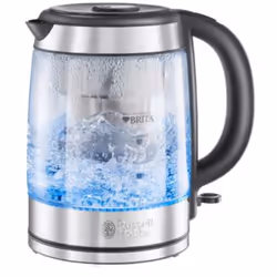 Russell Hobbs Clarity, 1,5 L, 2200 W, Acier inoxydable, Transparent, Verre, Acier inoxydable, Indicateur de niveau d'eau, Arr ...