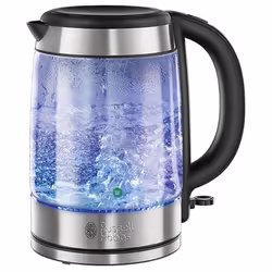 Russell Hobbs 21600-57, 1,7 L, 2200 W, Acier inoxydable, Transparent, Verre, Acier inoxydable, Indicateur de niveau d'eau, Ar ...