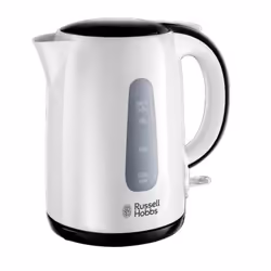 Russell Hobbs 25070-70, 1,7 L, 2200 W, Noir, Blanc, Plastique, Indicateur de niveau d'eau, Arrêt de sécurité en cas de surcha ...