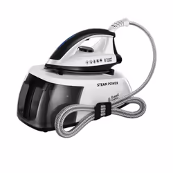 Russell Hobbs 24420-56, Semelle en acier inoxydable, 4,5 bar, 1,3 L, 90 g/min, Blanc, Intégré